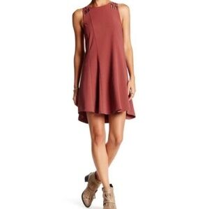 Free People Baby Love Dark Mauve A-line Dress
